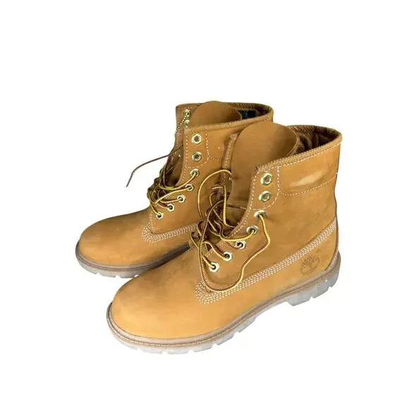 Timberland Classic 6” Waterproof Boot Wheat Nubuck Mens 7.5 w/ Box - Picture 4 of 12